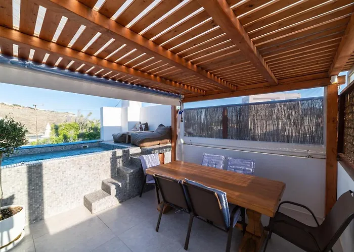 Pet friendly Villa Julian Sun With Jacuzzi & Sea View Ornos 