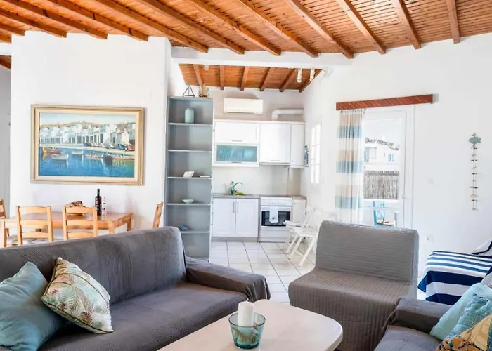 Magical Ornos! Beach House!Beach 1' Walk-Mykonos Town 2Km