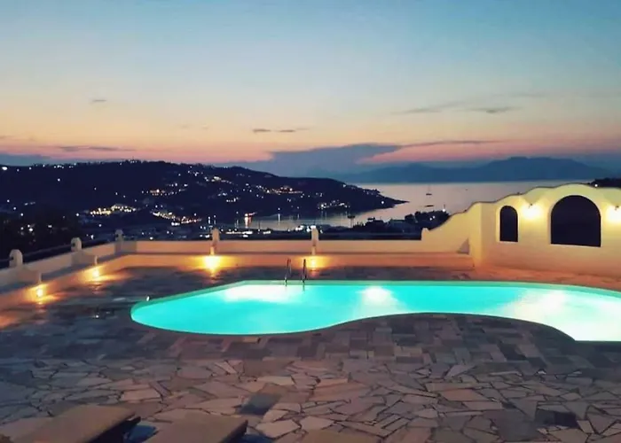 Complex Of Cycladic Traditional Houses In Mykonos Ornos 
